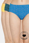 Rosaline Cyber Grove Medium Rise Full Coverage Hipster Panty (Pack of 3) - Multicolor — thumbnail 1